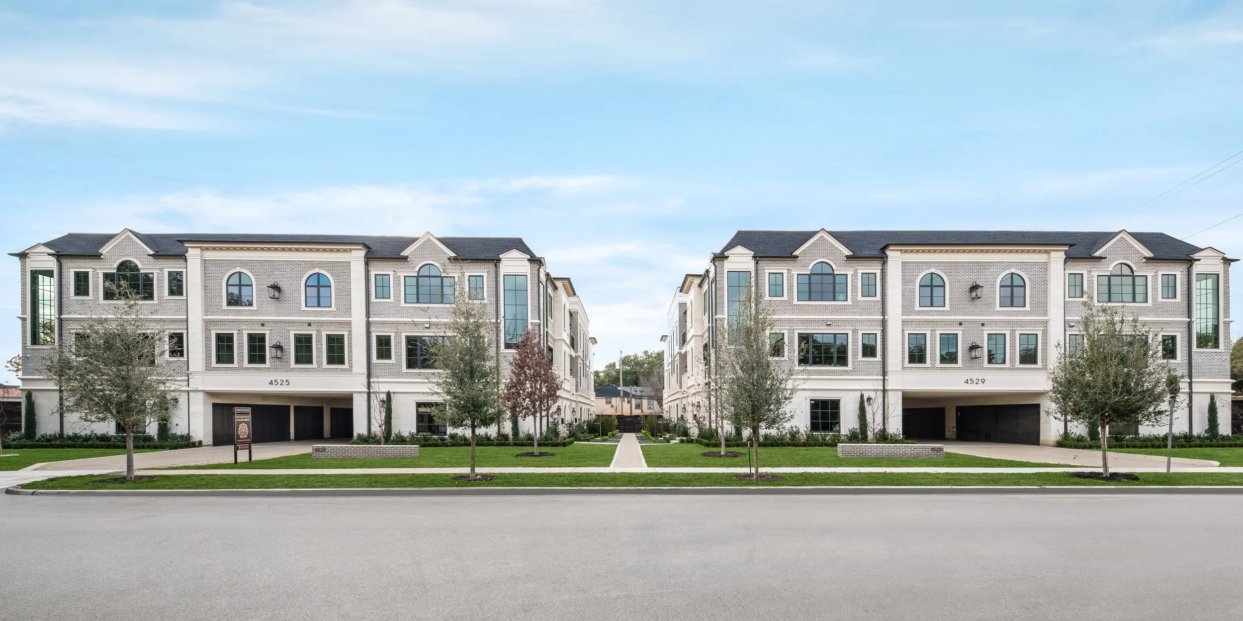 The Morrow luxury townhome exteriors
